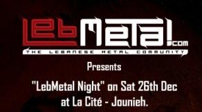 LebMetal Night at La Cite on December 26th 2009